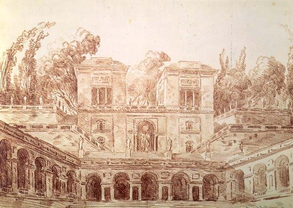 Villa Farnese, Roma da Hubert Robert