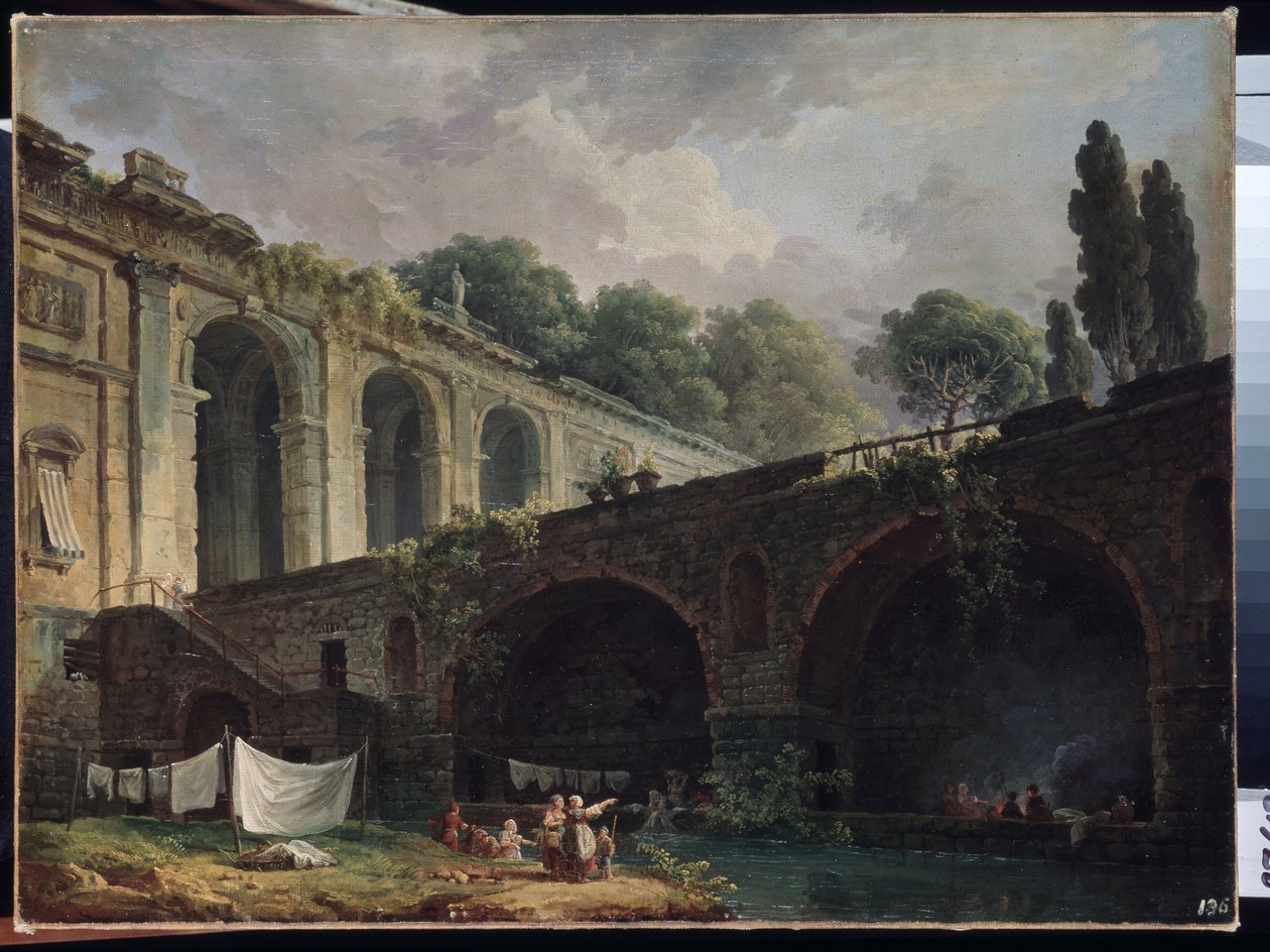Vista di Villa Madama a Roma da Hubert Robert