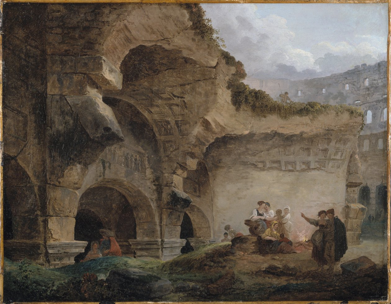 Lavandaie tra le rovine del Colosseo da Hubert Robert