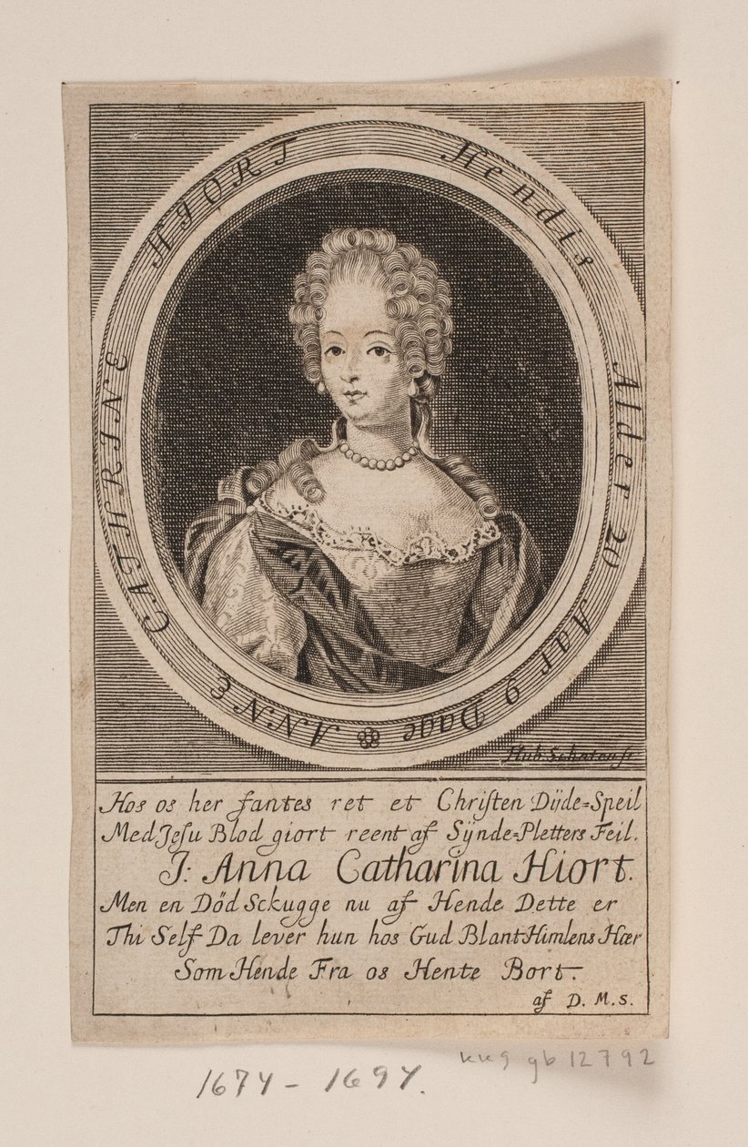 Anna Catharina Hjort da Hubert Schaten