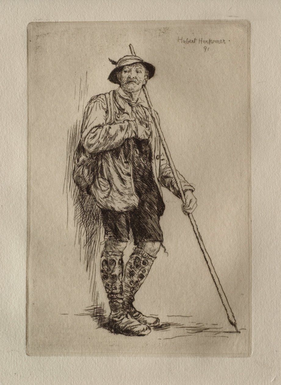 Contadino bavarese da Hubert von Herkomer