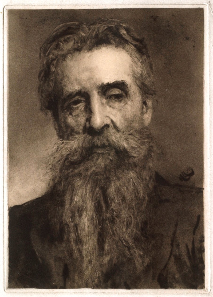 Ritratto di un uomo con barba brizzolata da Hubert von Herkomer