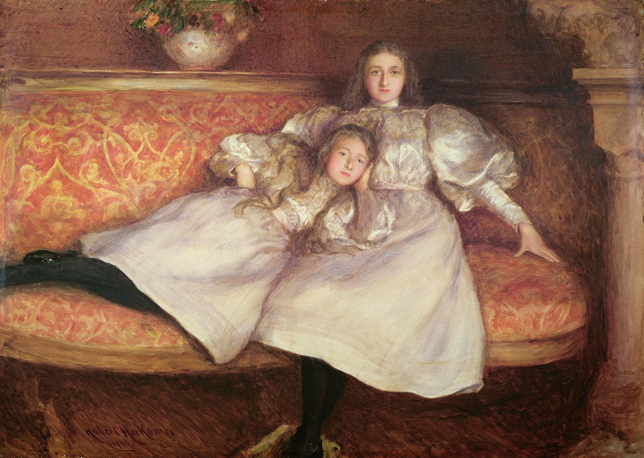 Le figlie del barone von Erlanger da Hubert von Herkomer