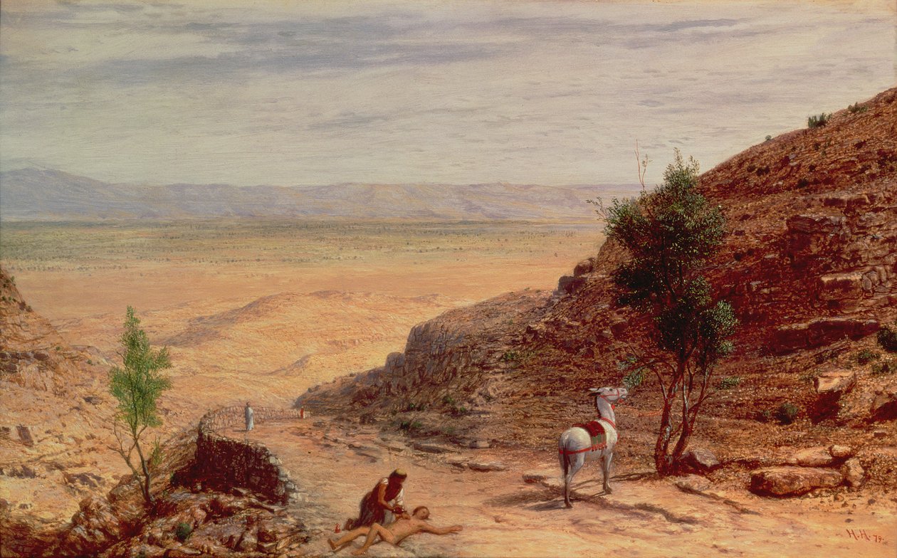 La strada tra Gerusalemme e Gerico da Hubert von Herkomer