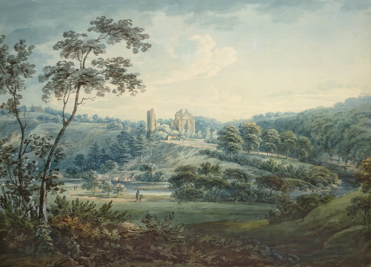 Castello di Rosslyn, Midlothian da Hugh William Williams