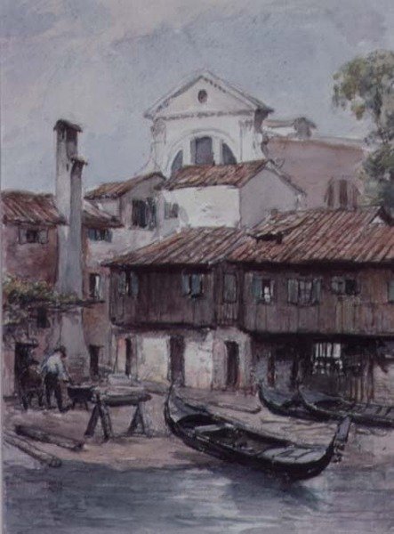 Cantiere Navale vicino alla Chiesa di San Trovaso, Venezia da Hugh Carter