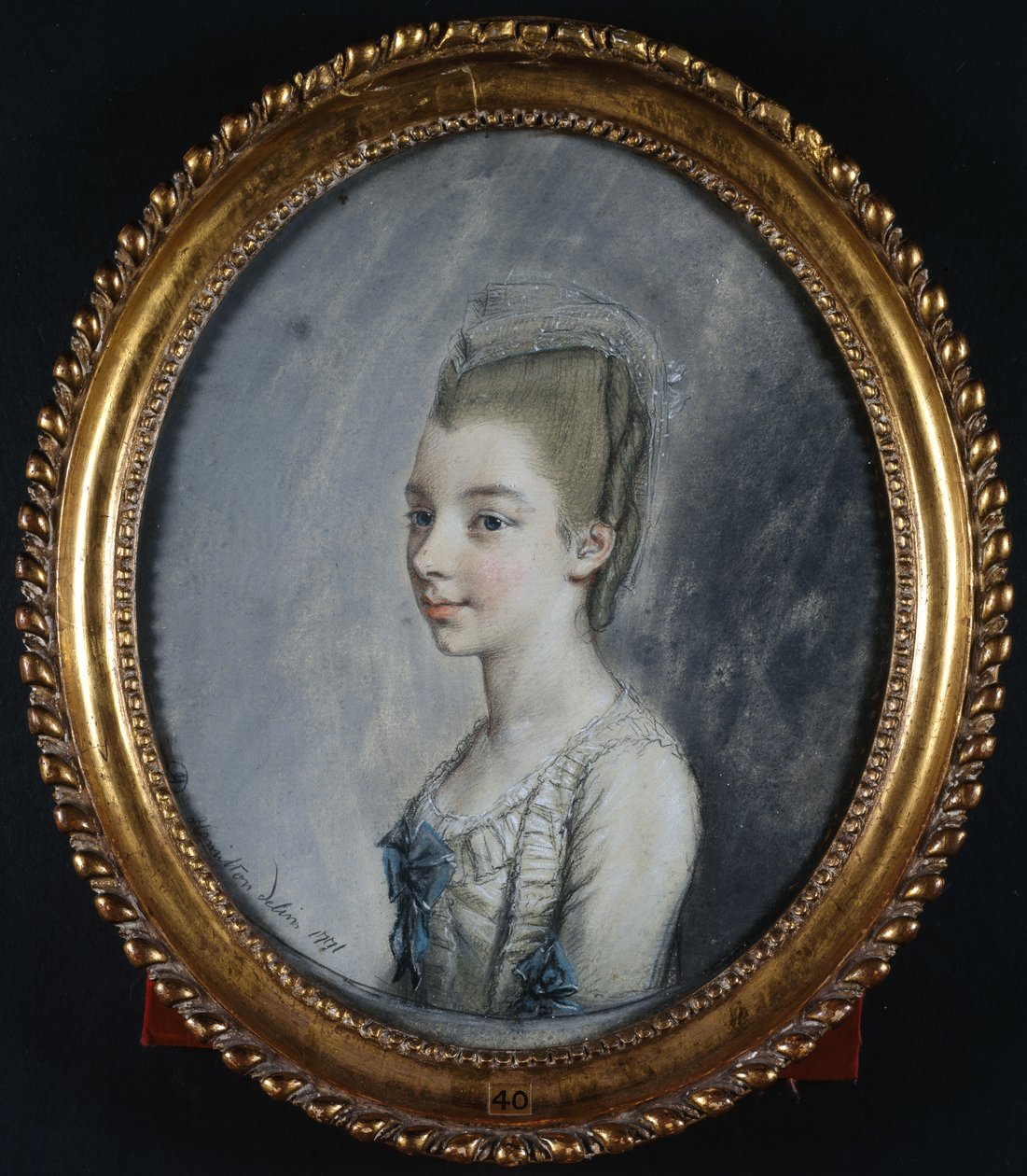 Ritratto di Georgiana Spencer, poi Duchessa di Devonshire da Hugh Douglas Hamilton