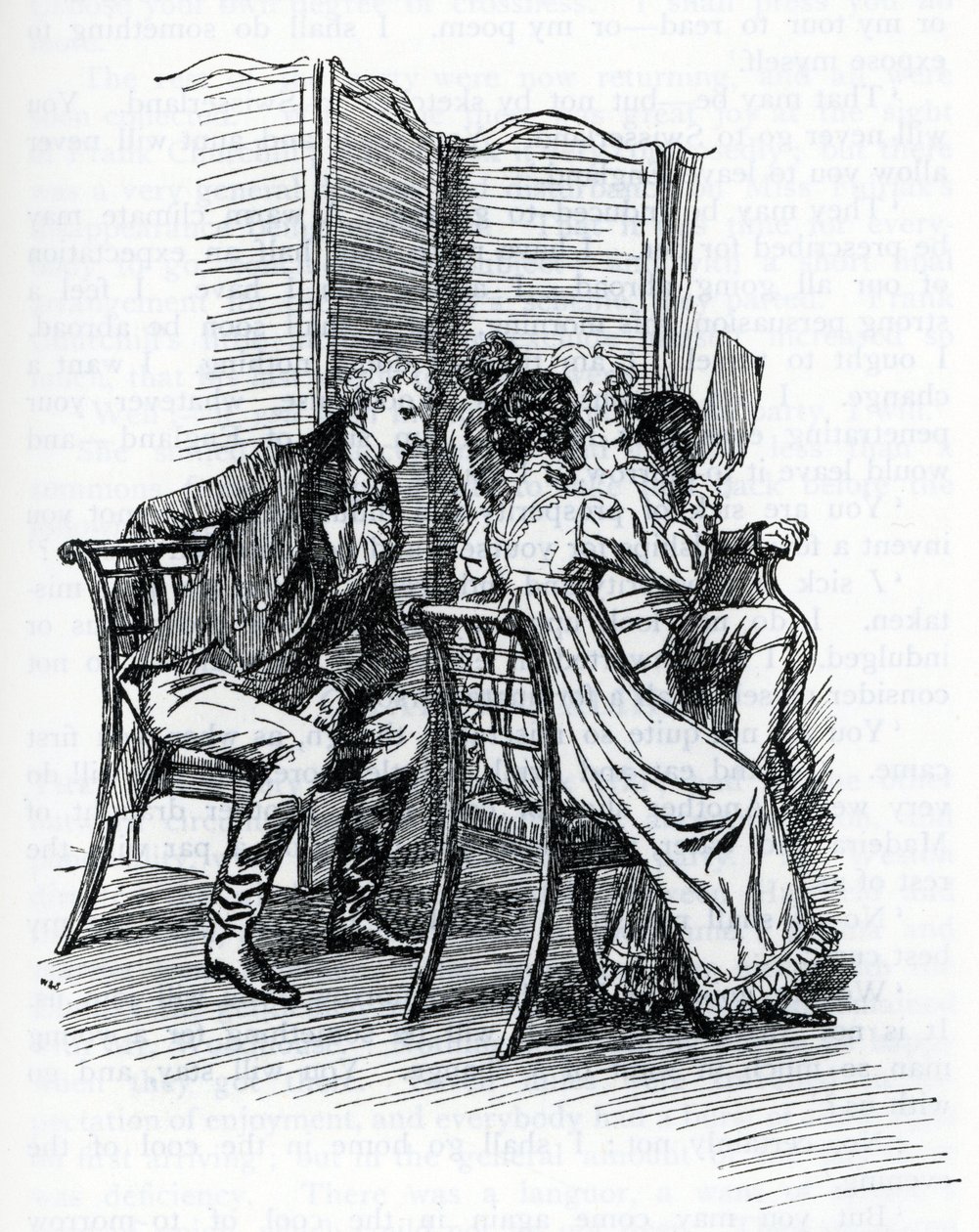 Illustrazione per "Emma" di Jane Austen. Di Hugh Thomson (illustrazione) da Hugh Thomson