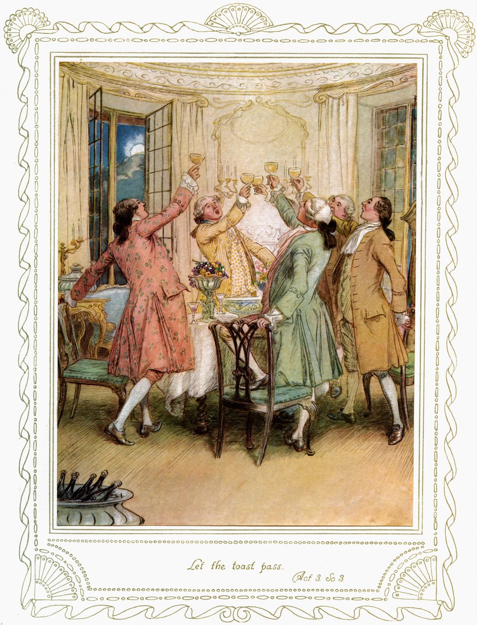 La commedia di Richard Brinsley Sheridan da Hugh Thomson