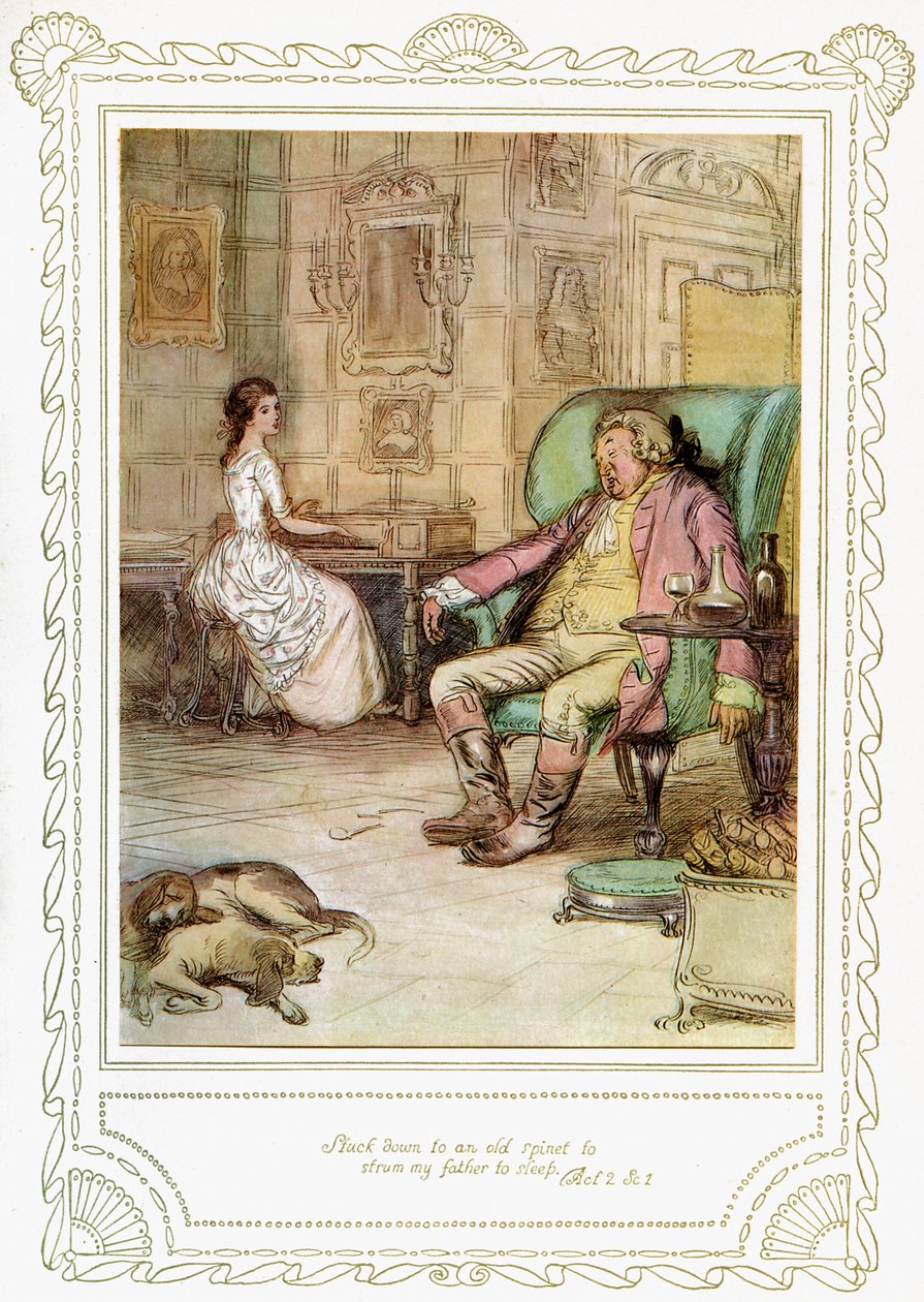La commedia di Richard Brinsley Sheridan da Hugh Thomson
