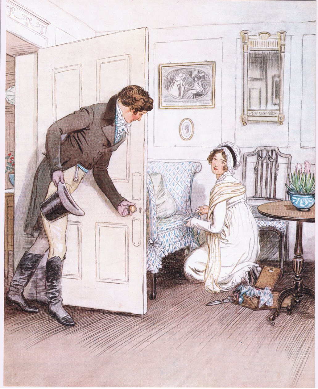 Valentine: "Vederla in ginocchio, decorare le piccole gambe del divano con fronzoli come se fosse un bambino" da Hugh Thomson
