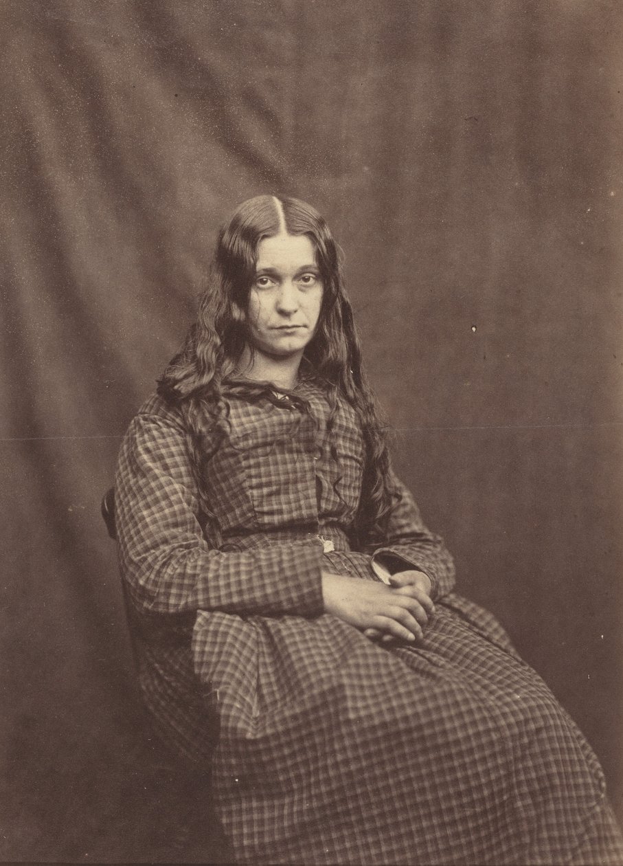 Donna, manicomio della contea di Surrey, c. 1855 (foto) da Hugh Welch Diamond