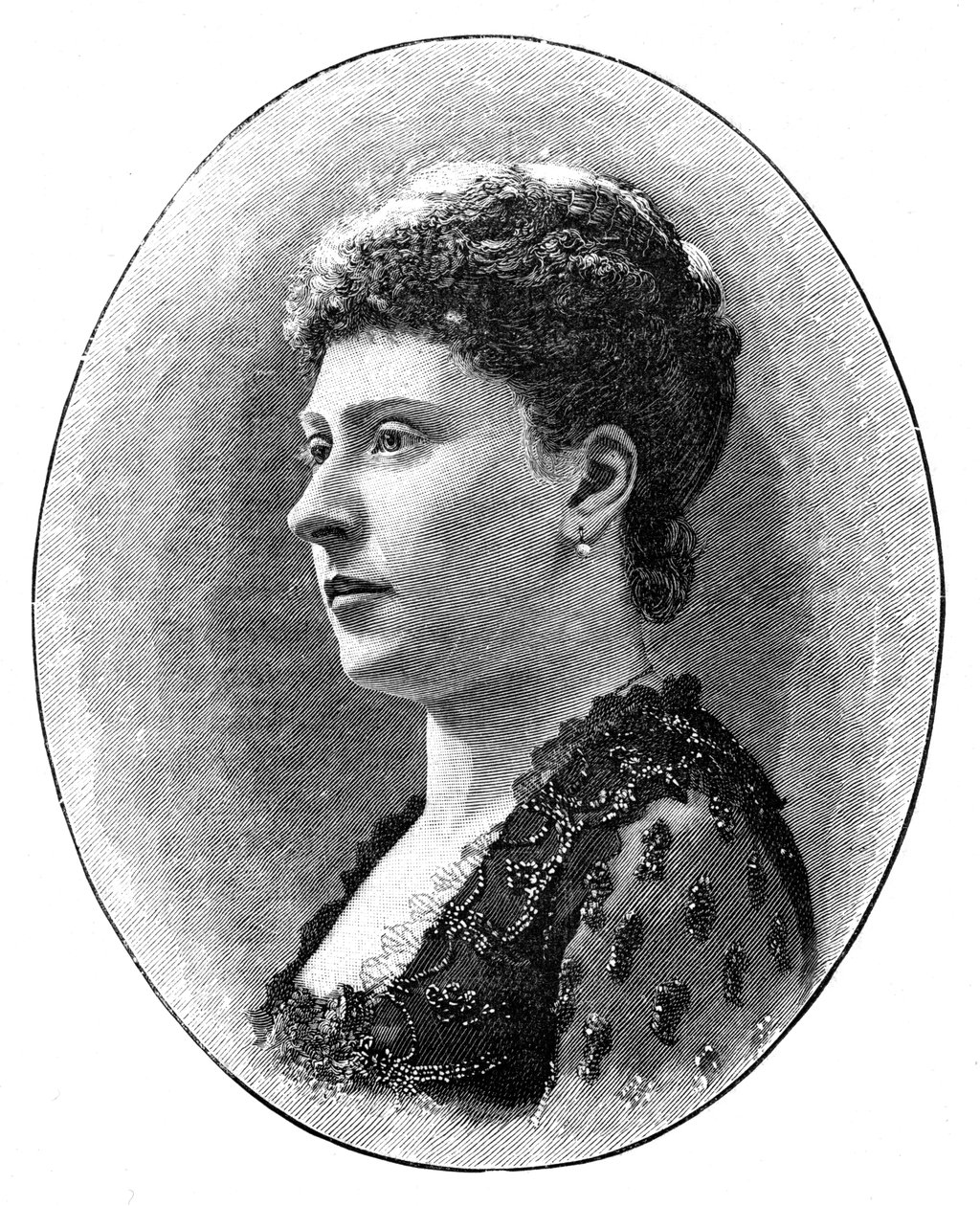 Principessa Beatrice, figlia più giovane della regina Vittoria, 1900 da Hughes and Mullins