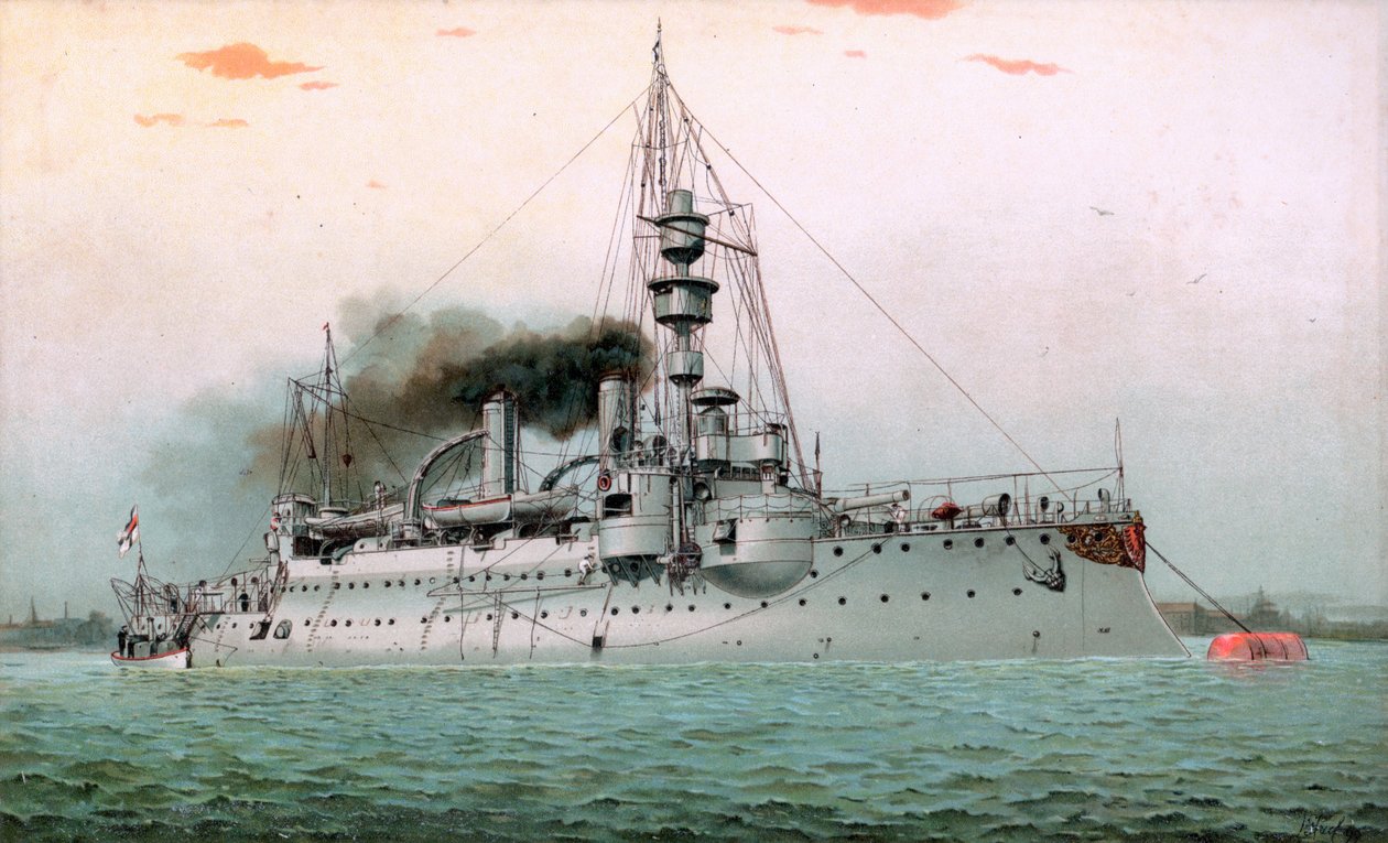 S.M. nave corazzata costiera Ägir da Hugo Graf