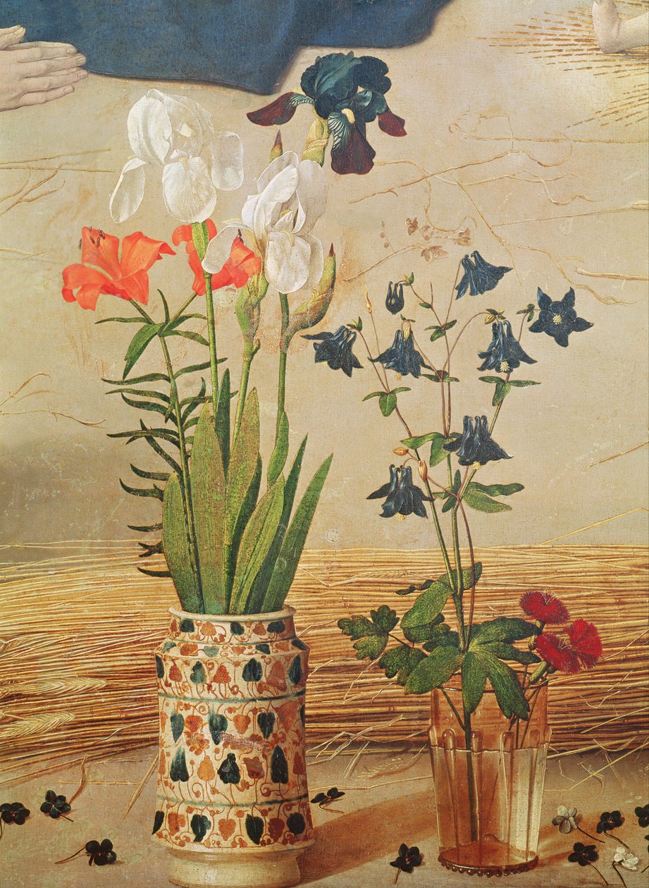 Dettaglio di Fiore, dal pannello centrale del Polittico Portinari, c.1479 da Hugo van der Goes