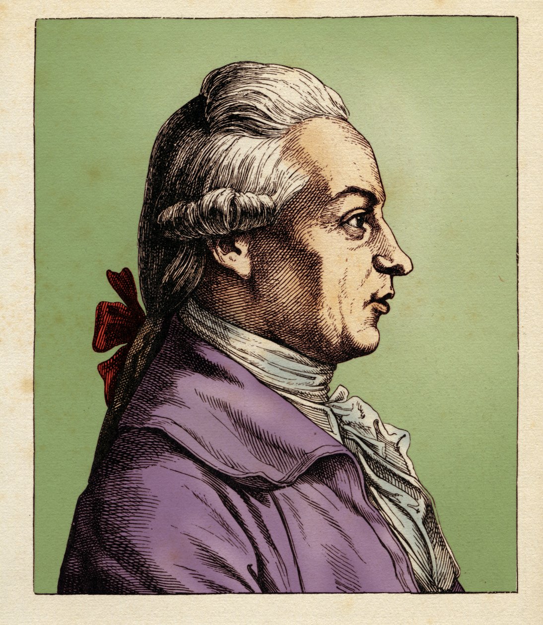 Johann Wilhelm von Archenholz (1854) (incisione) da Hugo Bürkner
