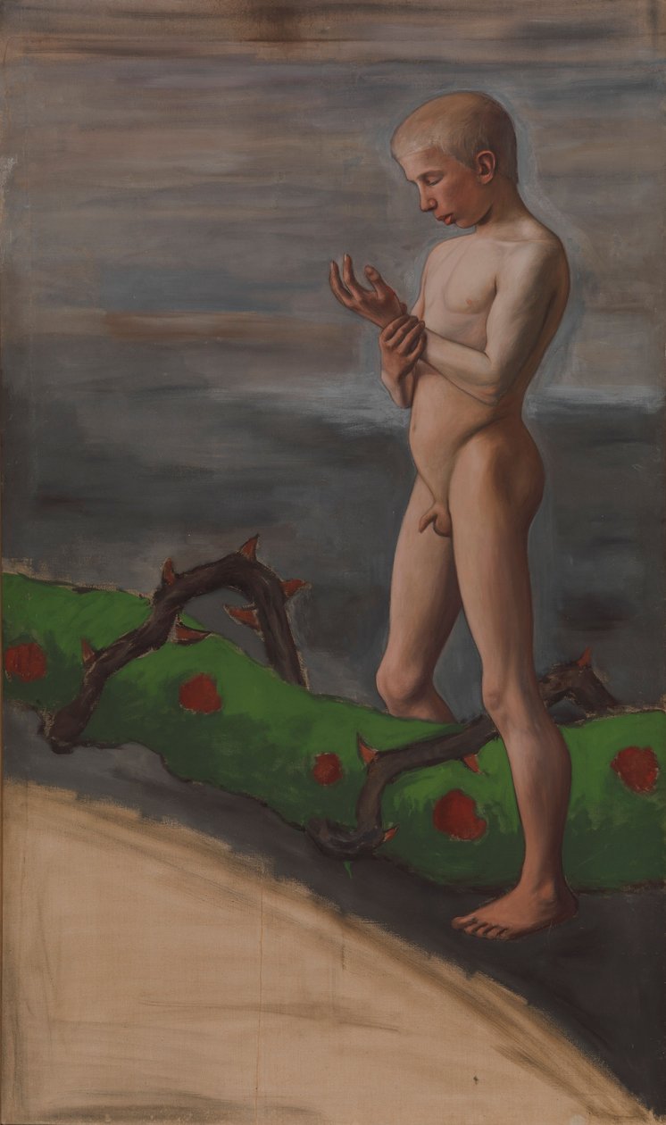 Il ragazzo che porta la ghirlanda della vita da Hugo Simberg