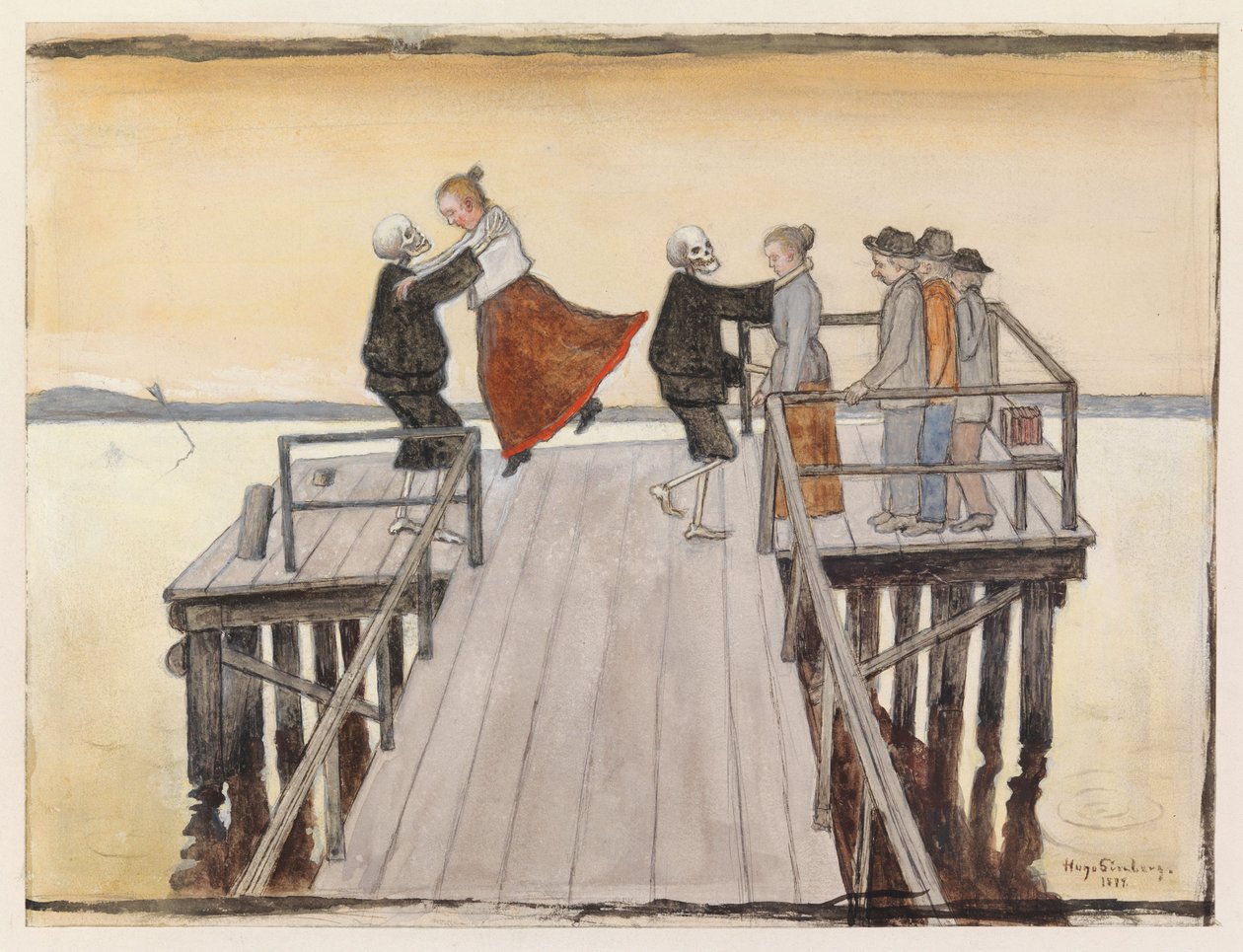Danza sul molo da Hugo Simberg