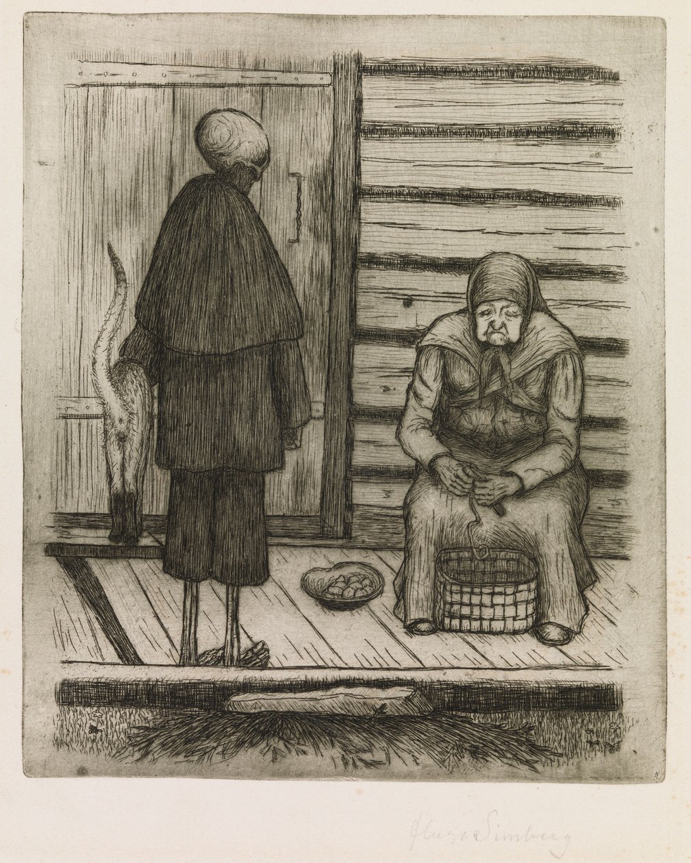 La morte e la vecchia da Hugo Simberg