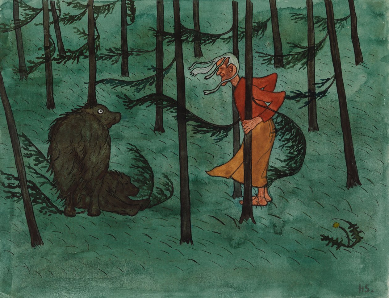 Paura nel bosco da Hugo Simberg