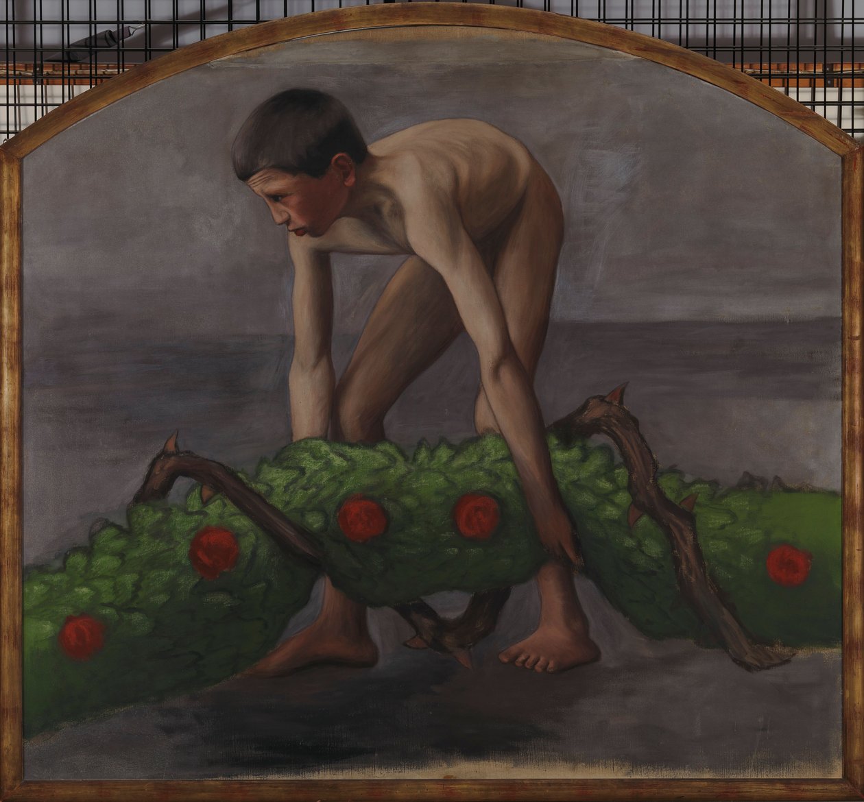 Portatore di ghirlanda; ragazzo che porta la ghirlanda della vita, studio per l