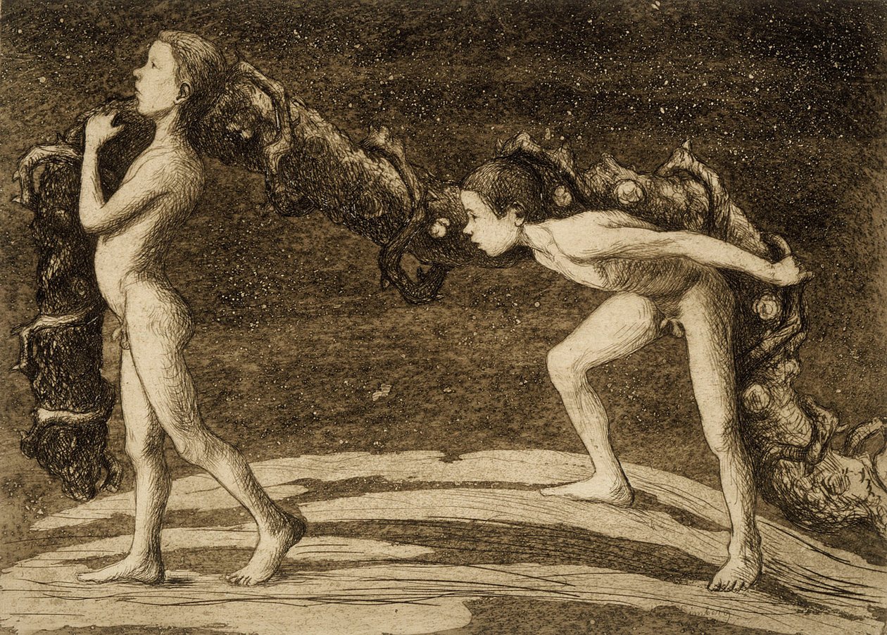 Portatori di ghirlande da Hugo Simberg