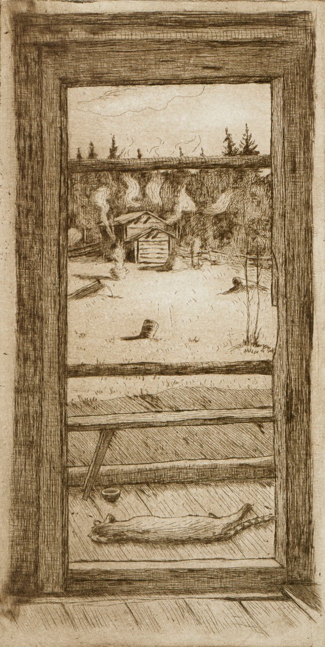Riscaldare la sauna da Hugo Simberg