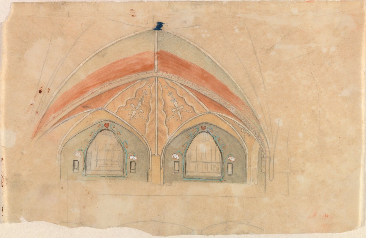 Ragno tessitore, schizzo per la cattedrale di Tampere da Hugo Simberg