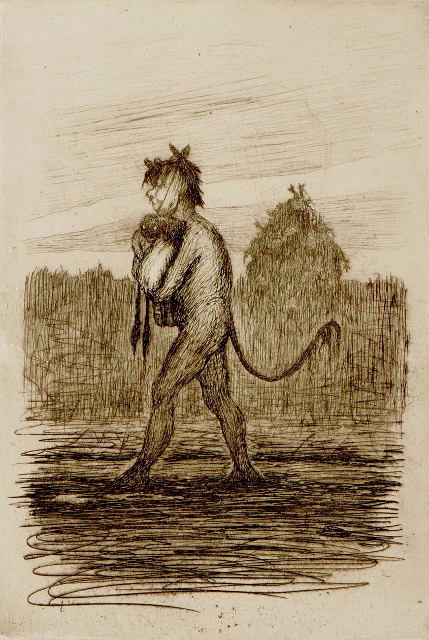 Povero diavolo e i gemelli da Hugo Simberg