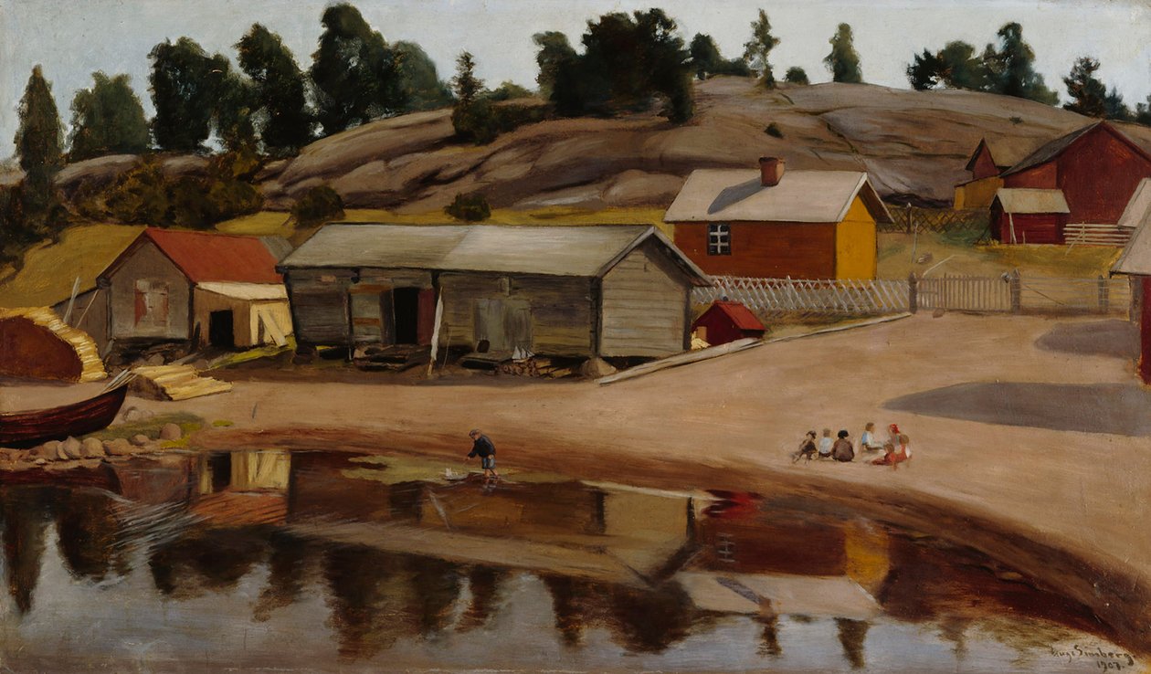 Veduta della costa da Koivisto da Hugo Simberg