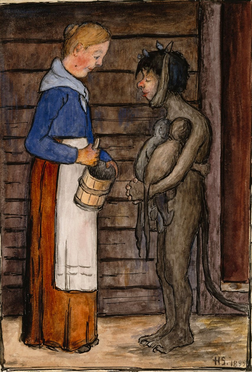 La moglie del contadino e Povero Diavolo da Hugo Simberg