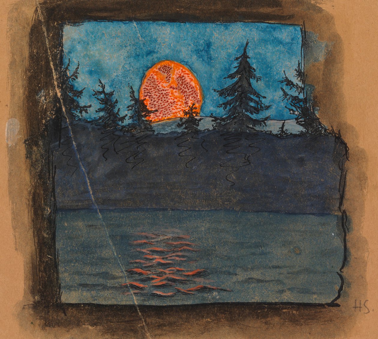 La luna sta sorgendo da Hugo Simberg