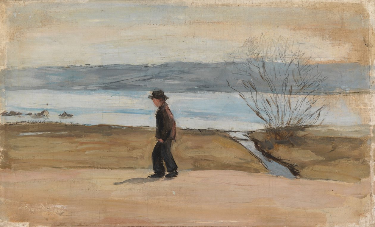 L’angelo ferito, studio di paesaggio da Hugo Simberg