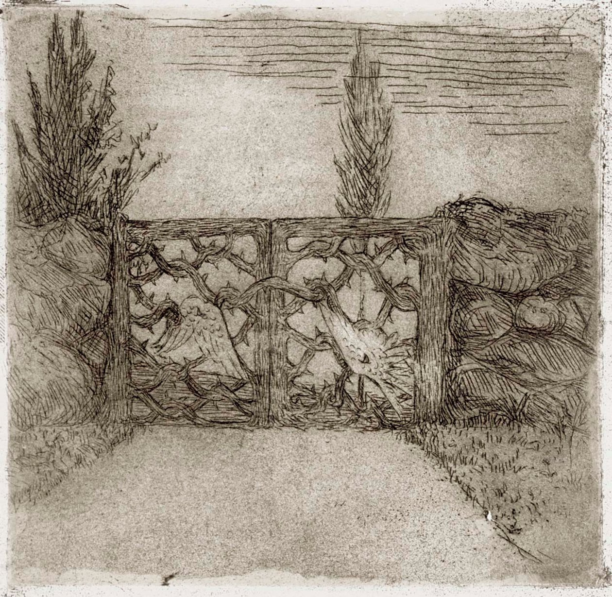Cancello di spine da Hugo Simberg