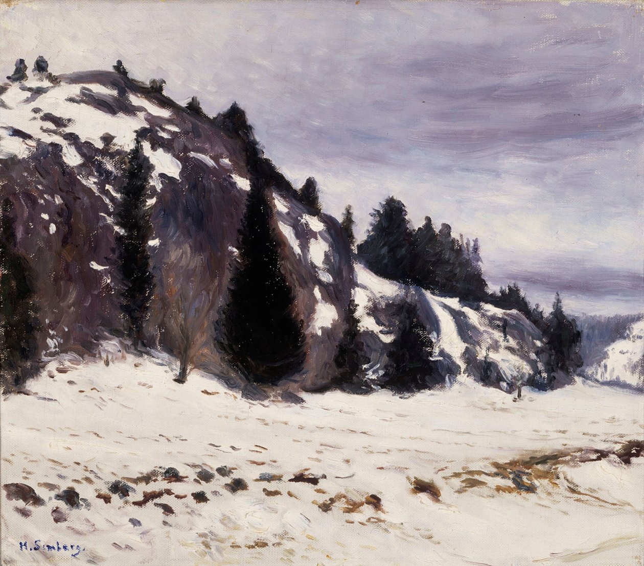 Paesaggio invernale da Hugo Simberg