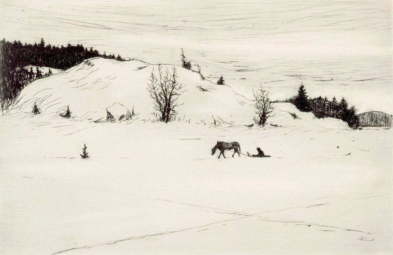 Strada invernale II da Hugo Simberg