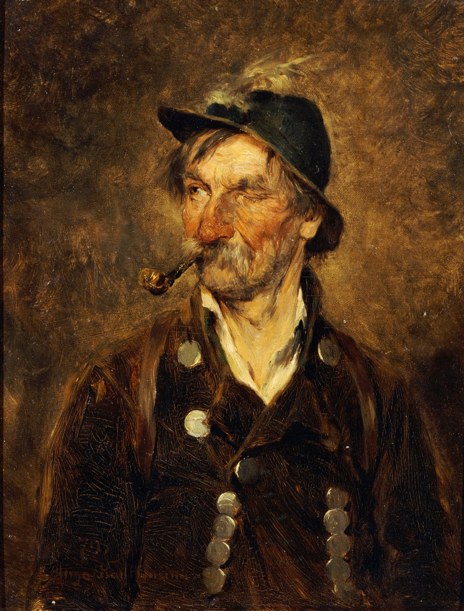 Il vecchio cacciatore, 1879 da Hugo Wilhelm Kauffman