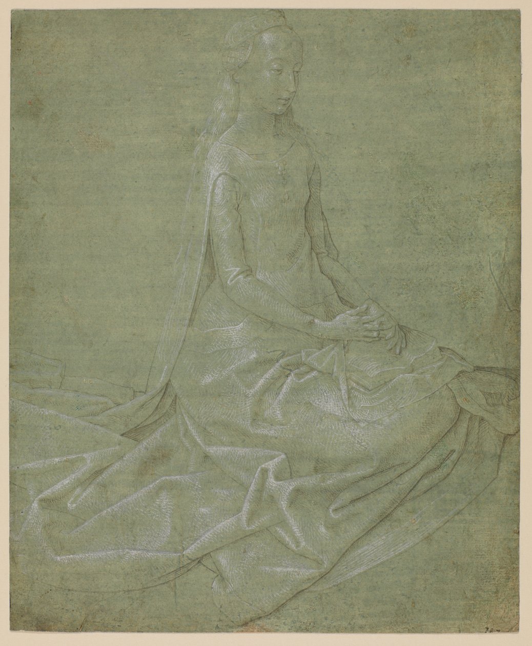 Santa seduta, circa 1475 - 1485 da Hugo van der Goes