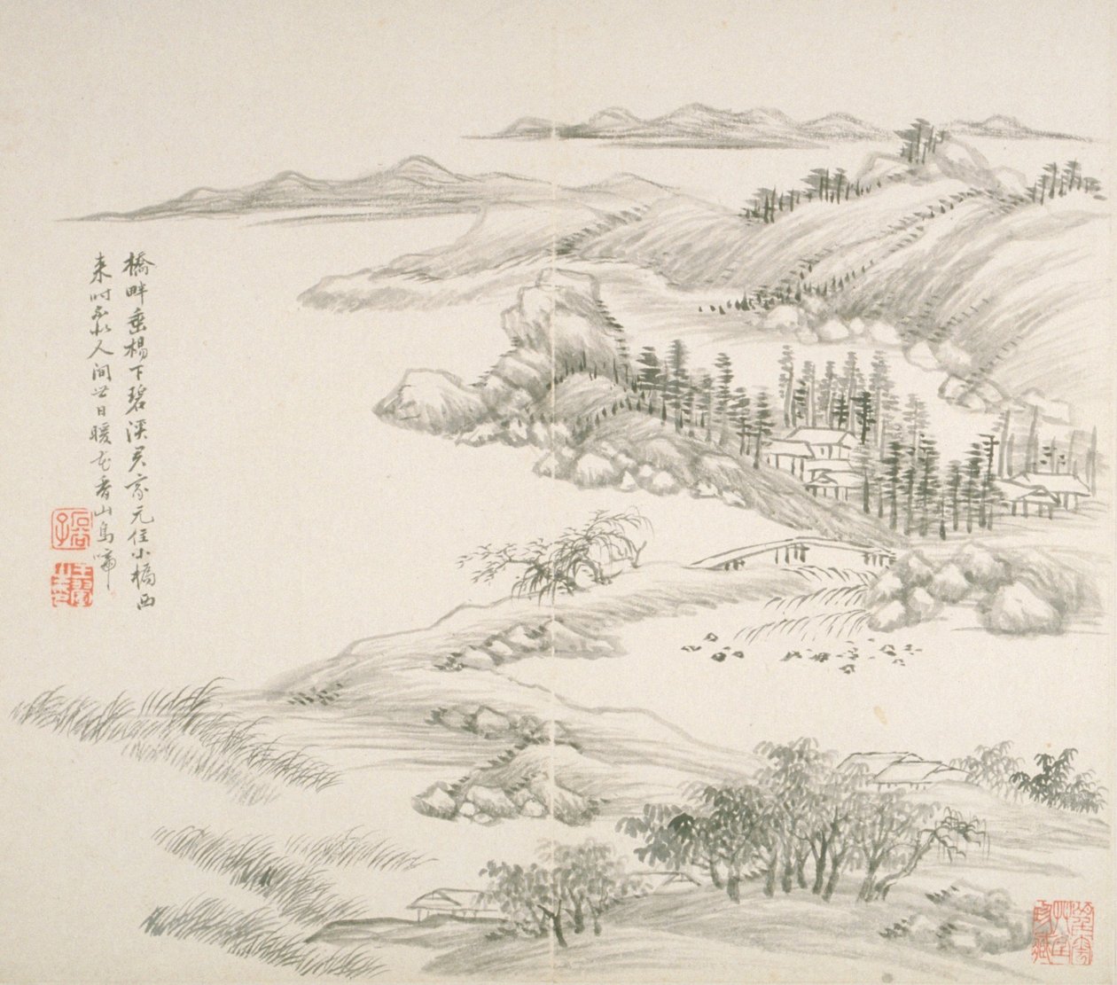 Album dopo i vecchi maestri e poesie da Hui Wang