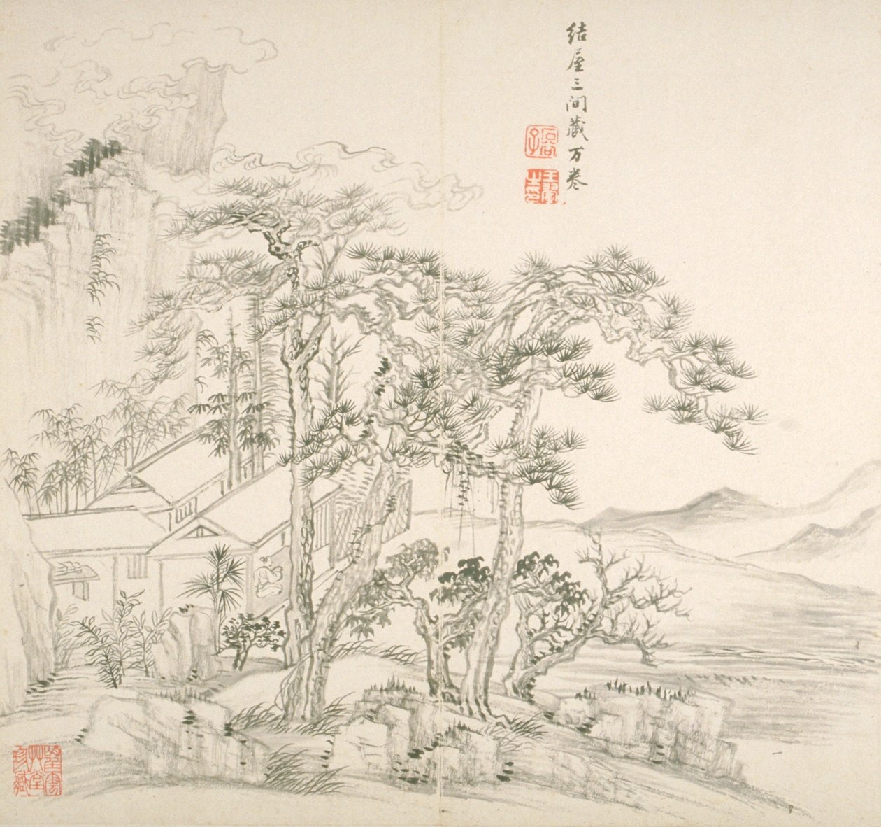 Album dopo i vecchi maestri e poesie (album di 10 fogli) da Hui Wang