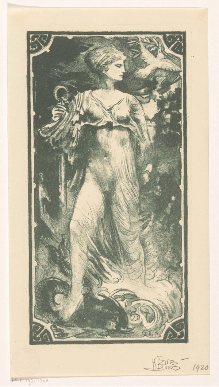 Personificazione della speranza da Huib Luns (signed by artist)