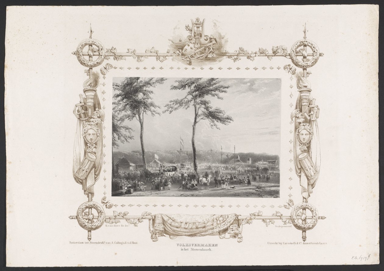 Fiera e altri divertimenti, 1836 da Huib van Hove Bz