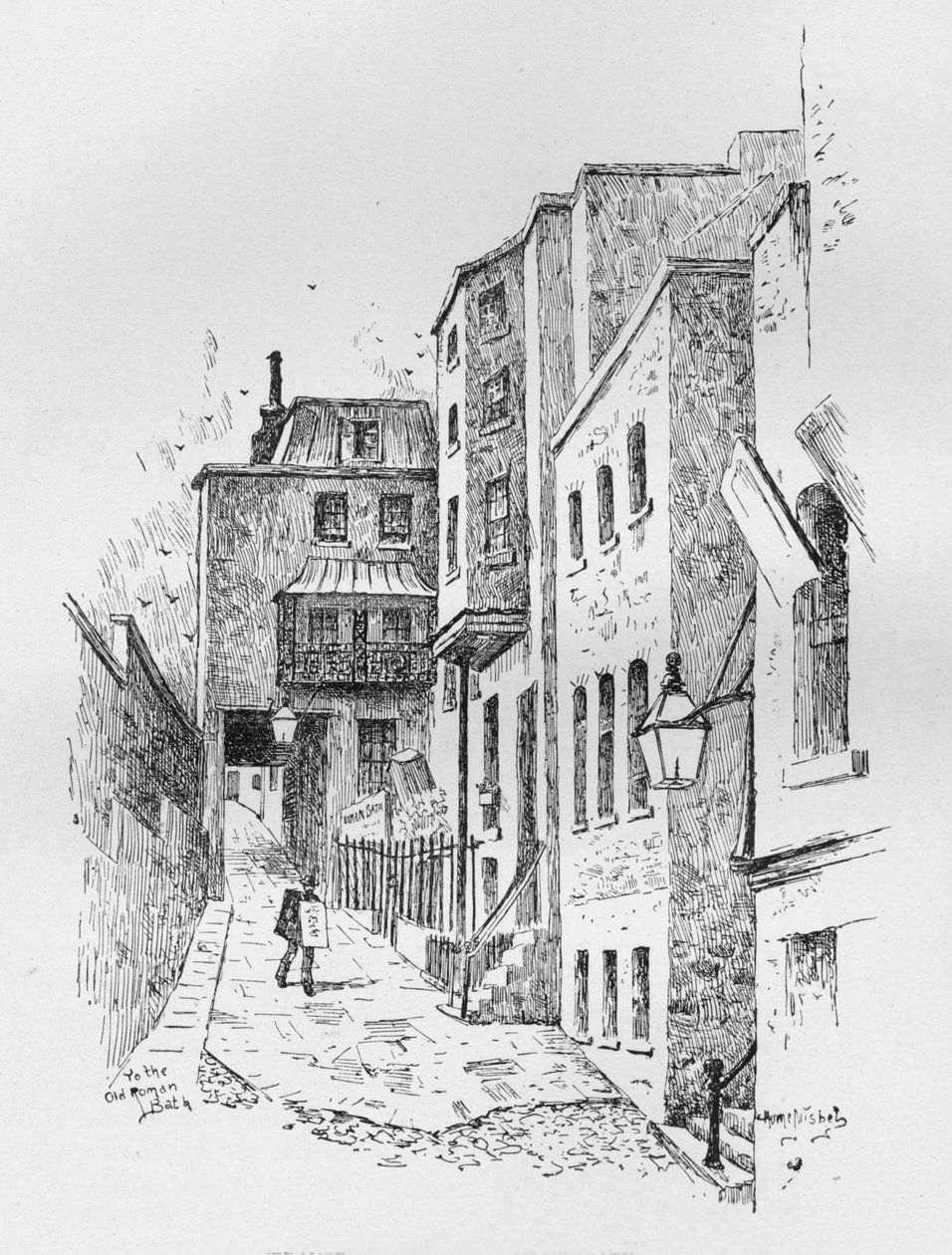 Ingresso alle terme romane, 1890 da Hume Nisbet
