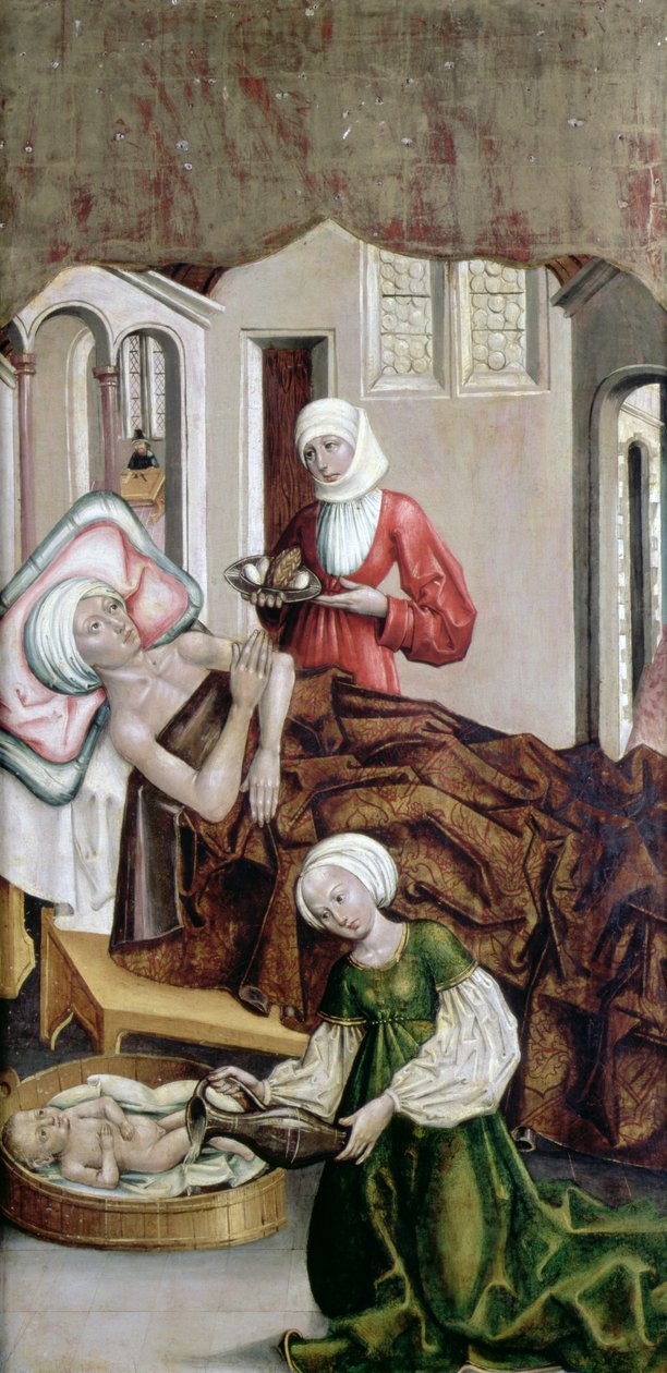 La Nascita di San Giovanni Battista, Kisszeben, 1490 da Hungarian School