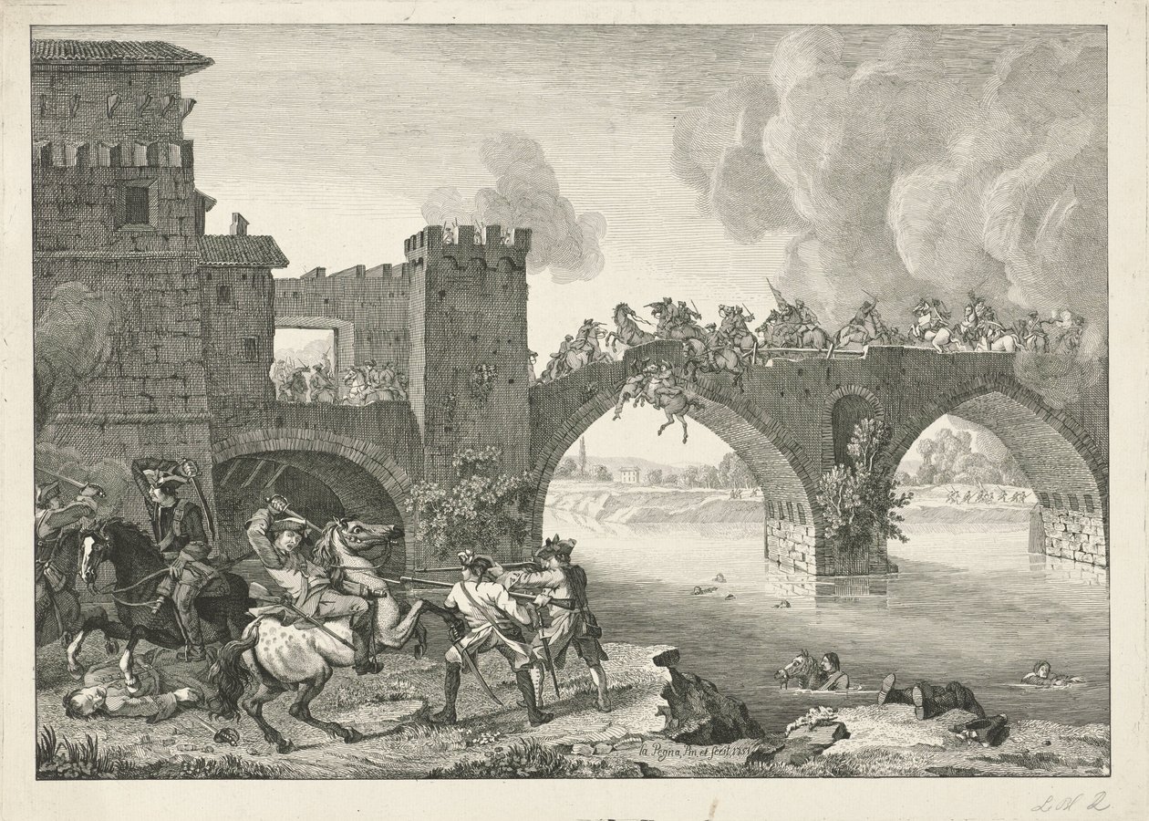 Combattimento su un ponte da Hyacinth de La Pegna