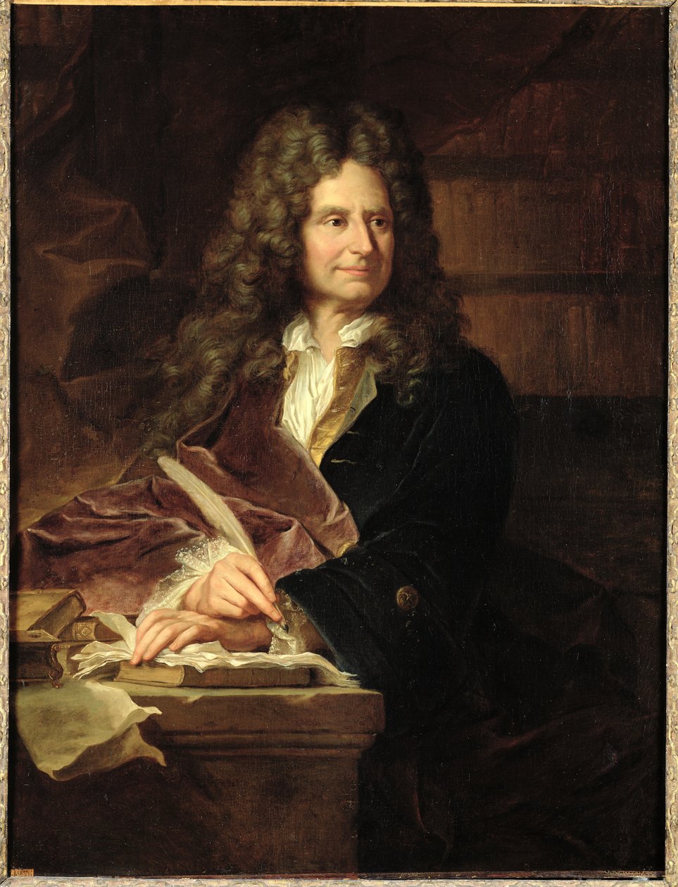 Nicolas Boileau (1636-1711) dopo il 1704 da Hyacinthe Francois Rigaud
