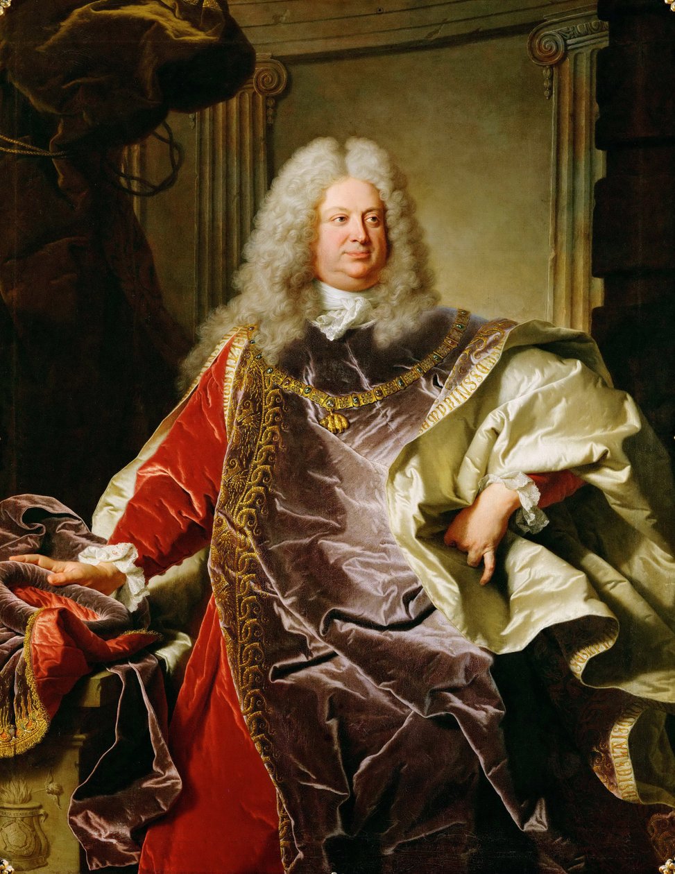 Ritratto del conte Philipp Ludwig Wenzel von Sinzendorf da Hyacinthe Francois Rigaud