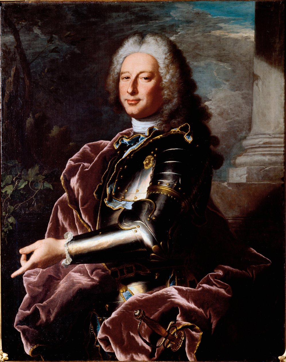 Ritratto di Giovanni Francesco II Brignole Sale (1695-1760) Doge di Genova e Ambasciatore della Repubblica di Genova in Francia sotto Luigi XV da Hyacinthe Francois Rigaud