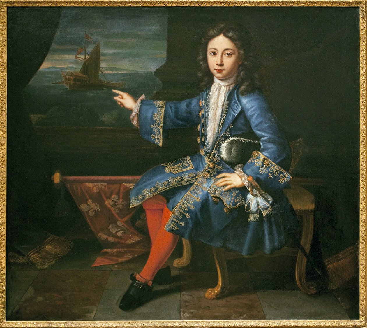 Ritratto del Conte di Tolosa (1678-1737). (Figlio riconosciuto di Luigi XIV (1638-1715) e Madame de Montespan (Francoise Athenais, Marchesa di Montespan) da Hyacinthe Francois Rigaud
