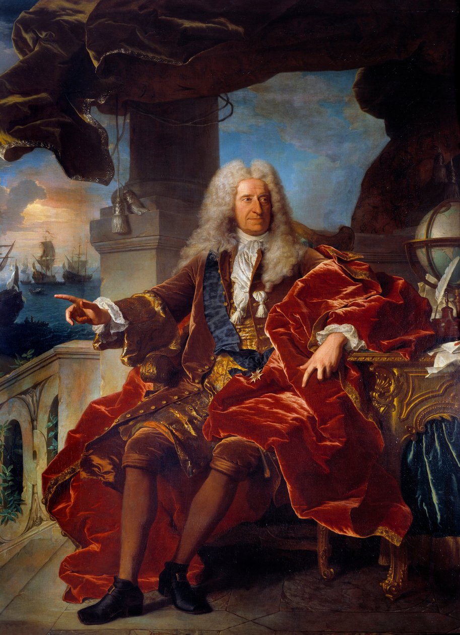 Ritratto del banchiere Samuel Bernard (1651-1739) da Hyacinthe Francois Rigaud